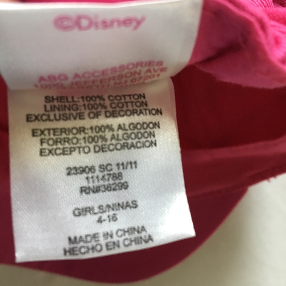 Disney Princess Cinderella & Belle Pink Hat - Picture 3 of 8